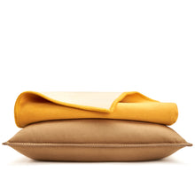 Load image into Gallery viewer, WOOL BLANKET MARIGOLD & OATMEAL