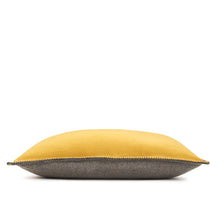 Load image into Gallery viewer, WOOL PILLOW IN GREY & YELLOW