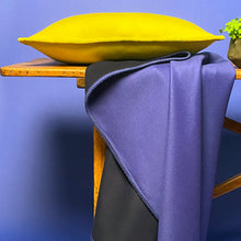 Load image into Gallery viewer, WOOL BLANKET IN NAVY & COBALT