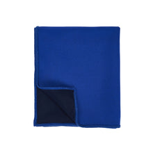 Load image into Gallery viewer, WOOL BLANKET IN NAVY &amp; COBALT
